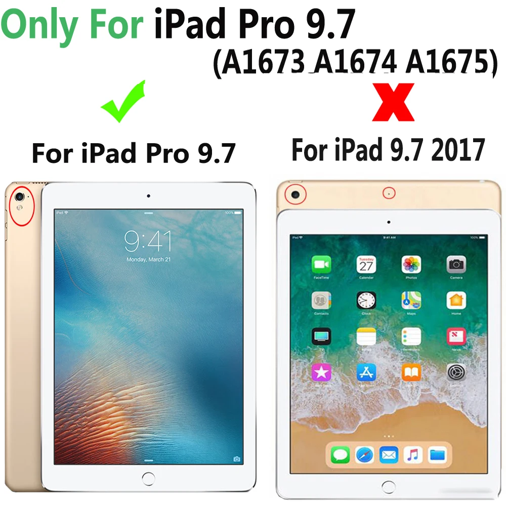 7 видов цветов Алюминиевый беспроводной чехол для клавиатуры Bluetooth Apple iPad Pro 9 A1673