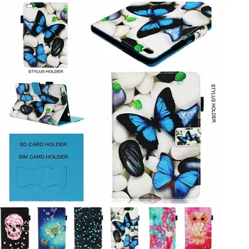 

Case For Lenovo Tab 4 8.0 inch TB-8504 8504F 8504N Tablet Case 3D Painting Butterfly Owl Stand Leather Cover For Lenovo Tab4 8