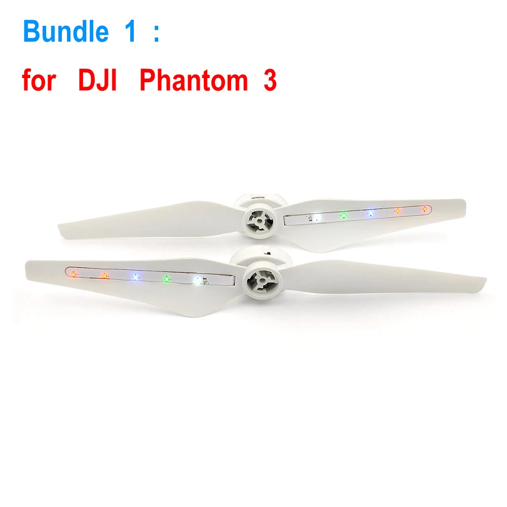 

3/4 Drone Quick Release 9450 2pcs 9450S Rechargeable LED Flash Propeller for DJI Phantom Colorful LED Props Blade Propellers