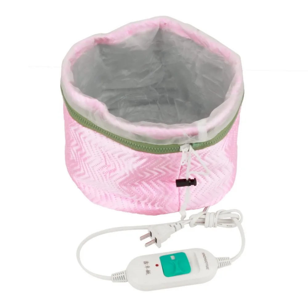 

US Plug Electric Hair Thermal Treatment Beauty Steamer SPA Nourishing Hair Care Cap Waterproof Anti-electricity Control Heating