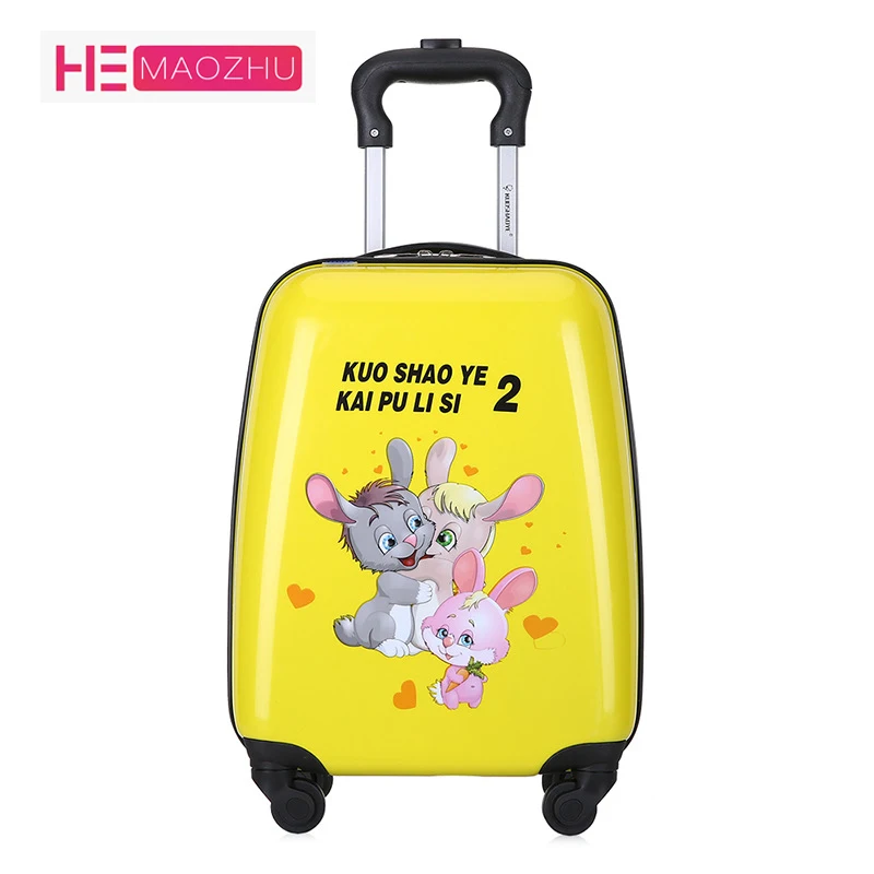 

Cartoon Double-sided Pattern Children's Trolley Case Student Suitcase 360 Degree Universal Wheel Rolling Various ColorTravel Box
