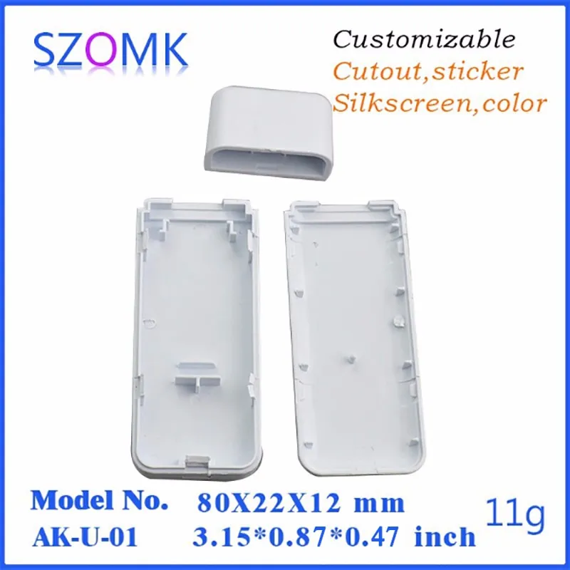 hot selling small plastic usb stick enclosure usb flash szomk plastic enclosure for electronics project (4)