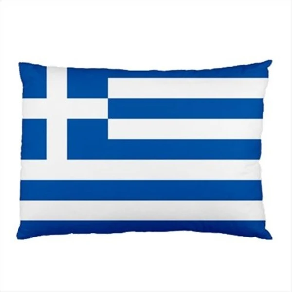 Hot Greek Flag Pillow Case Greece Hellenic Hellas Pillows Cover Fashion
