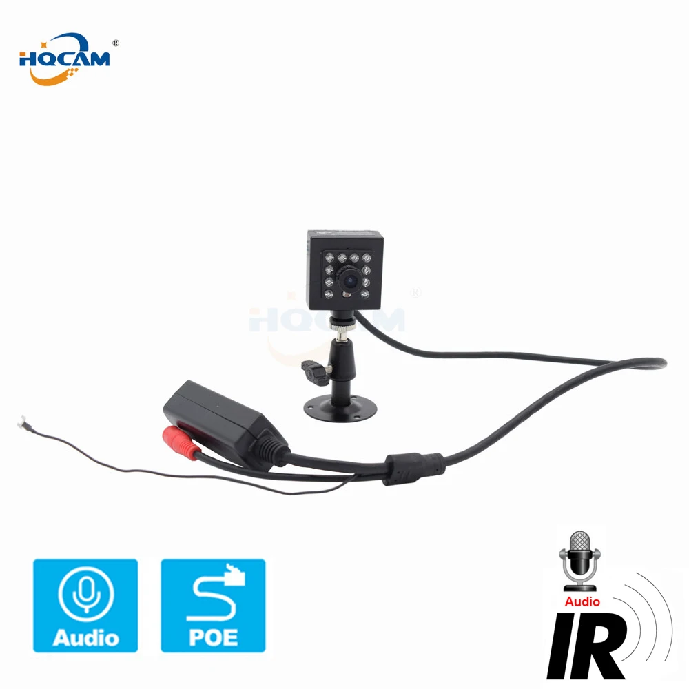 HQCAM 1080P 960P 720P POE IP камера Audi Onvif 25FPS безопасность внутри помещения мини