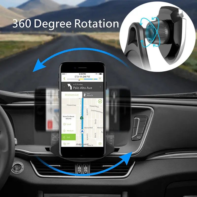 2019 Новый Универсальный 360 Вращающийся Автомобильный держатель Подставка