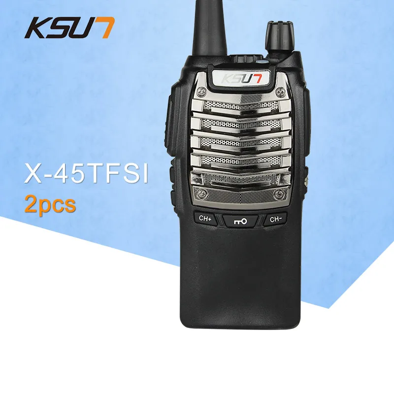 

(2PCS) KSUN X-45TFSI Two Way Radio Fidelity Sound Quality Hotel Civil Making A Hand Walkie Talkie