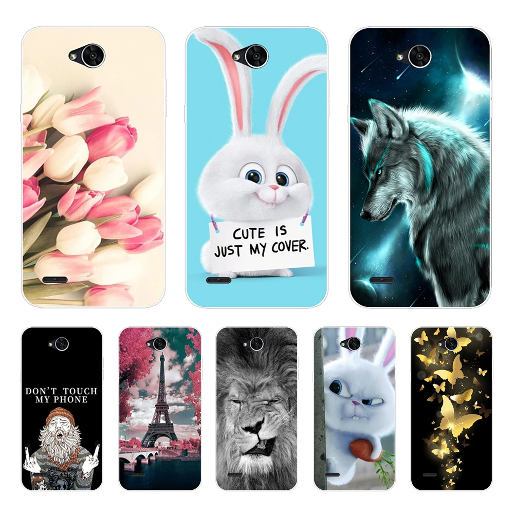 

CaseRiver For LG X power 2 Case 5.5" Cartoon Flowrers Soft Silicone TPU Cover Case For LG X power 2 M320 Phone Bag