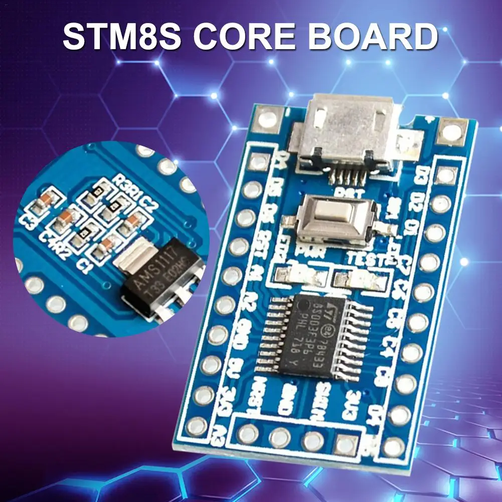 STM8S003F3P6 макетная плата MCU модуль адаптер объектива для камер Micro-USB разъем STM8S003F3P6 основной плате для плавания режим отладки Управление IC