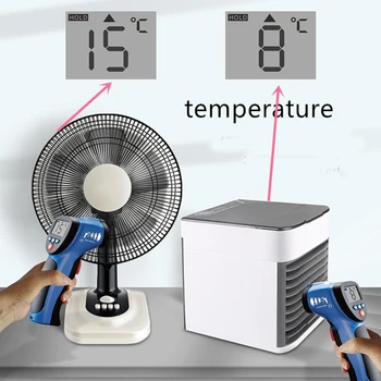 

USB Mini Portable Air Conditioner Humidifier Purifier 3 gears Light Desktop Air Cooling Fan Air Cooler hvac grille Office Home