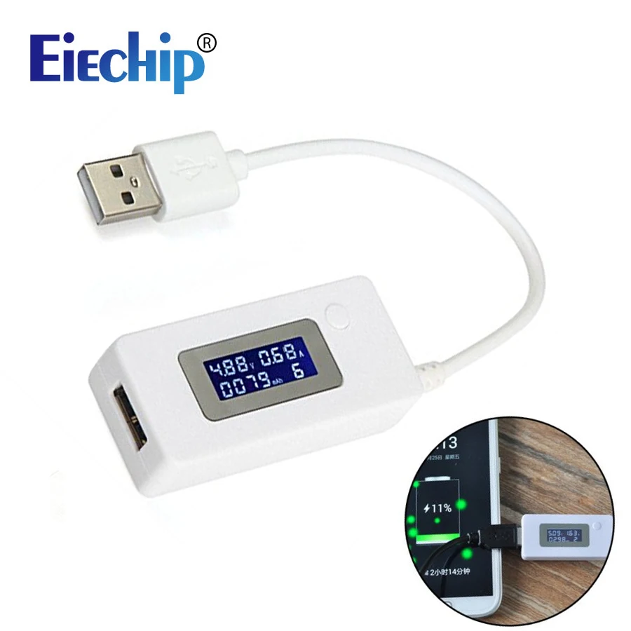 

LCD Micro USB Charger Battery Capacity Voltage Current Tester Meter Detector for Smartphone Mobile Power Bank