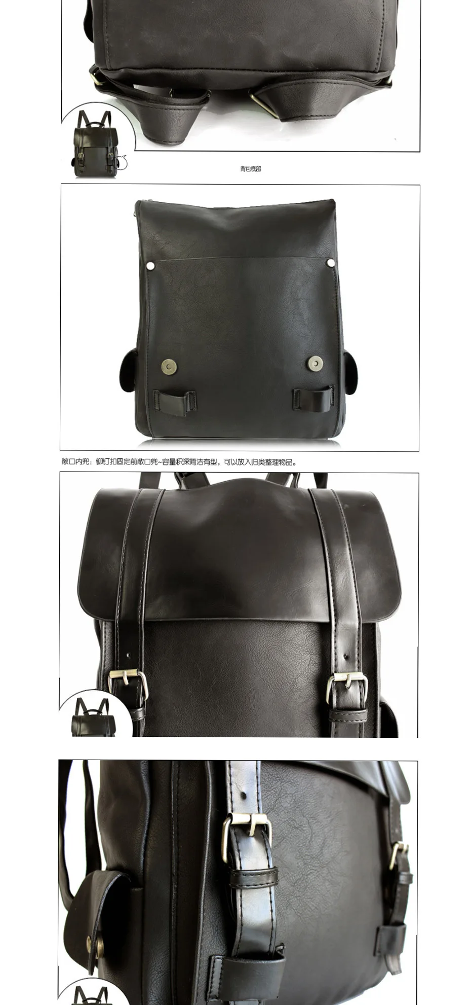 2018 Fashion Women Leather School Vintage Backpack Men Small Schoolbag Mochila Feminina Brown Black Backpacks Kanken Sac A Dos HTB1HCavgL9TBuNjy0Fcq6zeiFXao - 2018 Fashion Women Leather School Vintage Backpack Men Small Schoolbag Mochila Feminina Brown Black Backpacks Kanken Sac A Dos