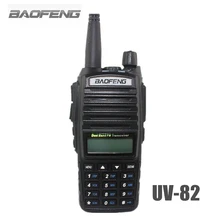 BAOFENG UV-82 VHF UHF 128 CHS Handheld Transceiver Interphone with LCD FM Radio Receiver CB Radio Dual PTT Launch Key Flashlight