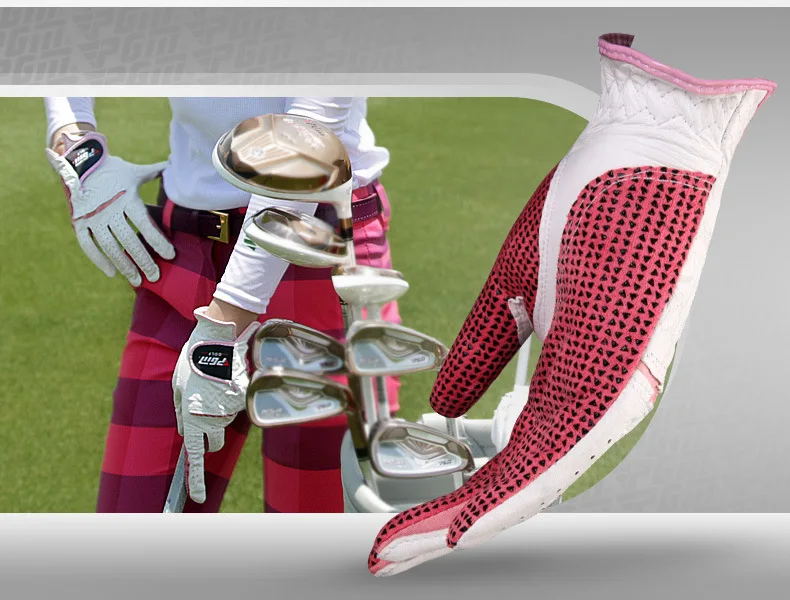 golfe lambskin genuíno senhoras luvas de golfe
