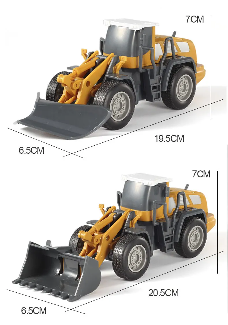 Новая DIY сборка крупная имитация инерционного инженерного транспортного средства модель бульдозера дорожный каток экскаватор автомобиль игрушка