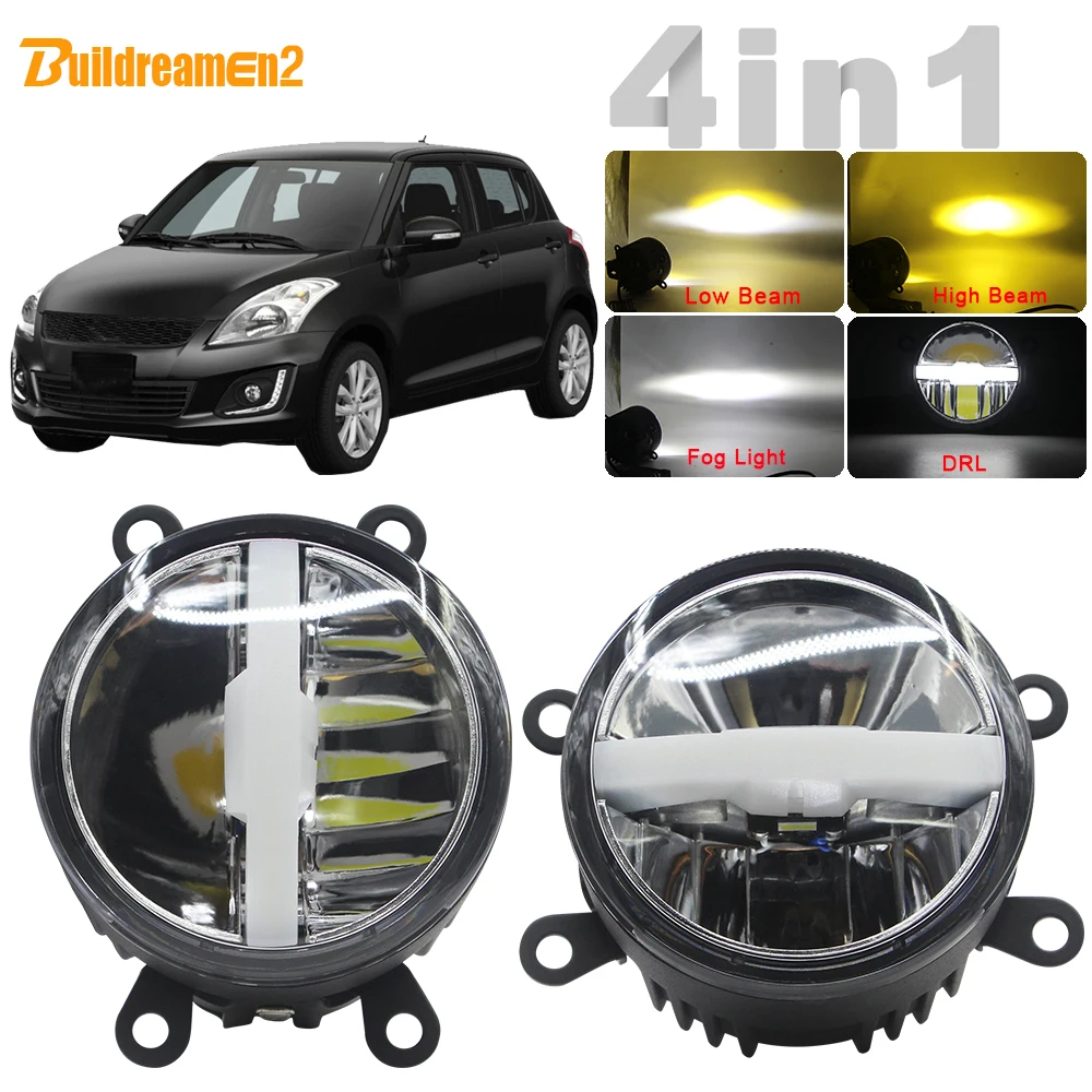 

30W Car LED Kit Fog Light Headlight High Beam Low Beam DRL + Harness Wire H11 12V For Suzuki Swift MZ EZ Hatchback 2005-2015
