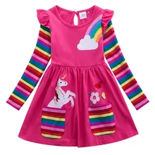 Best Price Girl long Dresses New Autumn Spring Cartoon Casual Cotton Girl Dress Embroidered Girls Long Sleeve Unicorn Dress 81035 Best Price Girl long Dresses New Autumn Spring Cartoon Casual Cotton Girl Dress Embroidered Girls Long Sleeve Unicorn Dress 81035