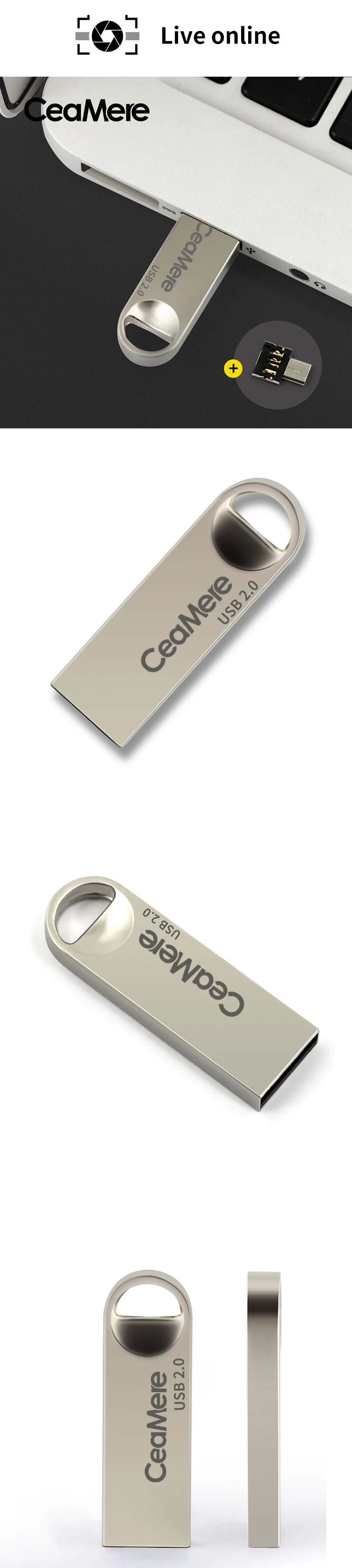 Ceamere C1 USB флеш-накопитель 8 ГБ/16 ГБ/32 ГБ/64 ГБ флеш-накопитель Флешка флеш-диск USB 2,0 карта памяти USB диск 512 МБ 256 Мб