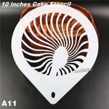 10 дюймов последняя круглая форма с полосками PP формы для выпечки Форма для Мусса десертная форма для DIY Свадебные украшения инструмент