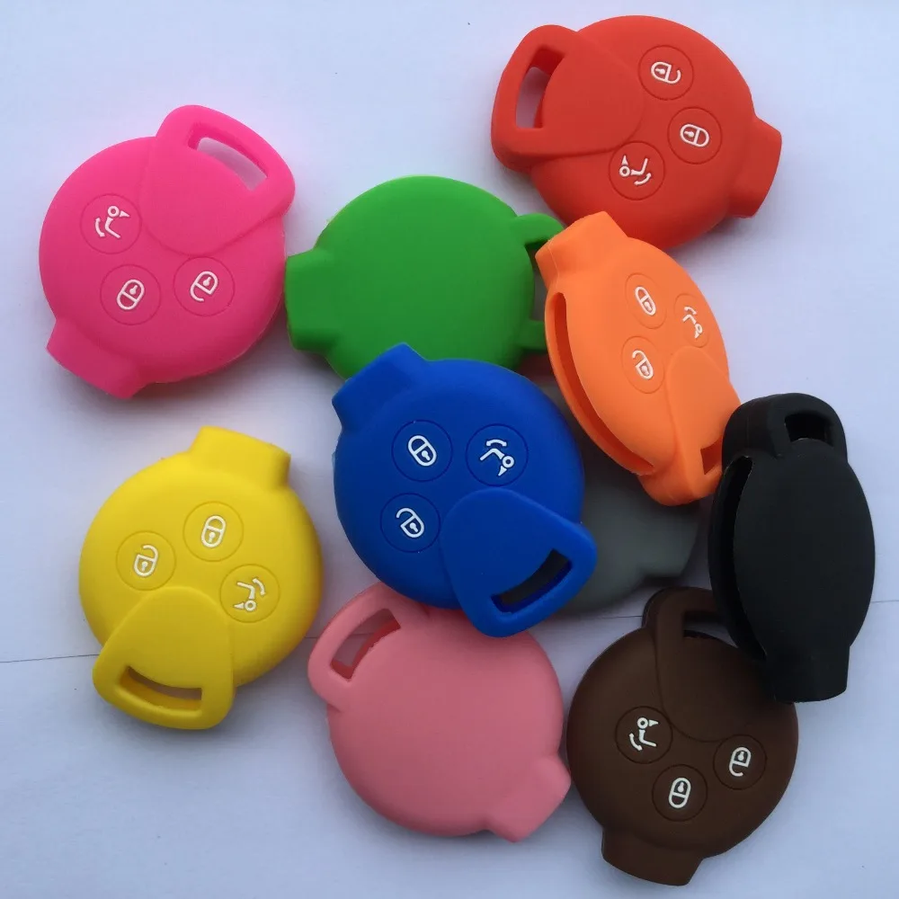 

Keyless Fob Protected Repair Case For Mercedes Benz Smart Fortwo Crossblade K City Cabrio 3 Button Silicone Holder Jacket Cover