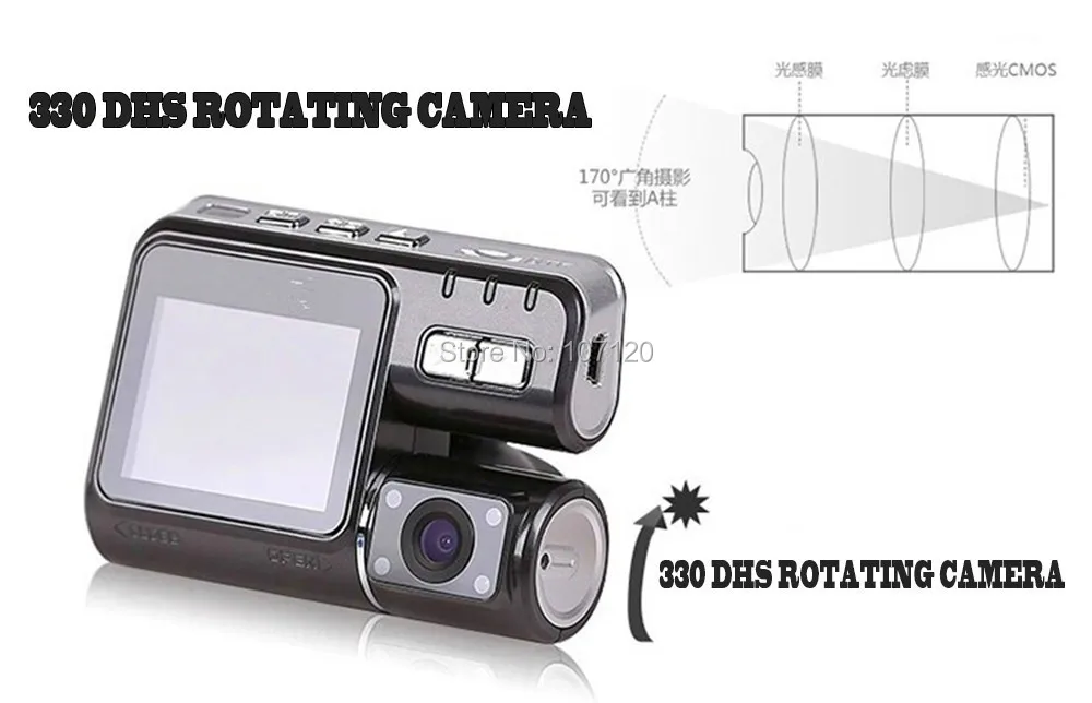 Новинка Высокое качество HD 720 P двойной объектив Автомобильный видеорегистратор I1000 видео регистраторы 140 градусов ультра широкоугольный объектив автомобильная камера