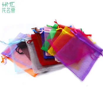 

17x23cm 10pcs/bag Organza Bags Wedding Pouches Nice Gift Bag Jewelry Packaging Transparent Gauze Bag