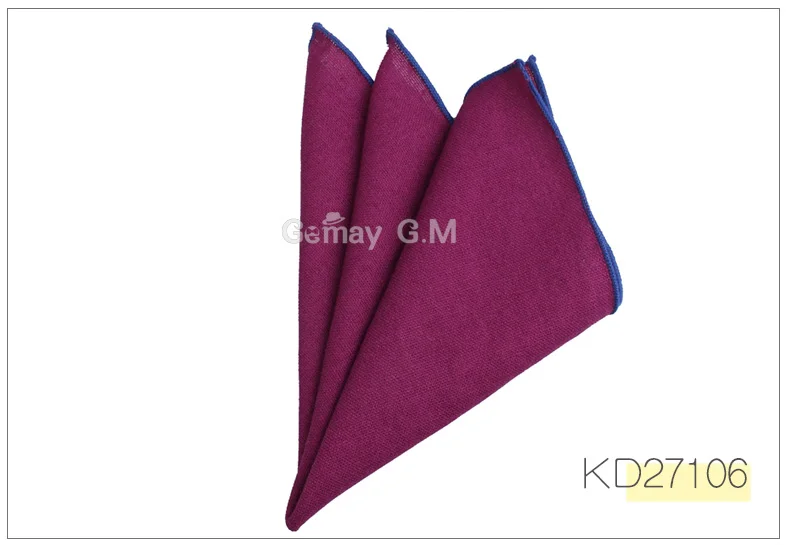 Модные однотонные льняные карманные квадратные костюмы Hanky карамельный цвет носовые платки повседневный костюм квадратный платок