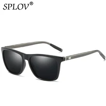 SPLOV классический квадратный Алюминий алюминиево-магниевого сплава, солнцезащитные очки Пружинные шарниры, поляризованные солнцезащитные очки, очки для использования Для мужчин Для женщин Винтаж вождения очки UV400