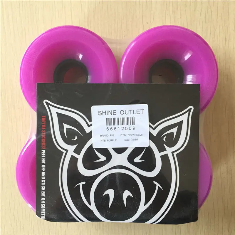 70mm PIG AND ELEMENT LONGBOARD WHEELS  (7)