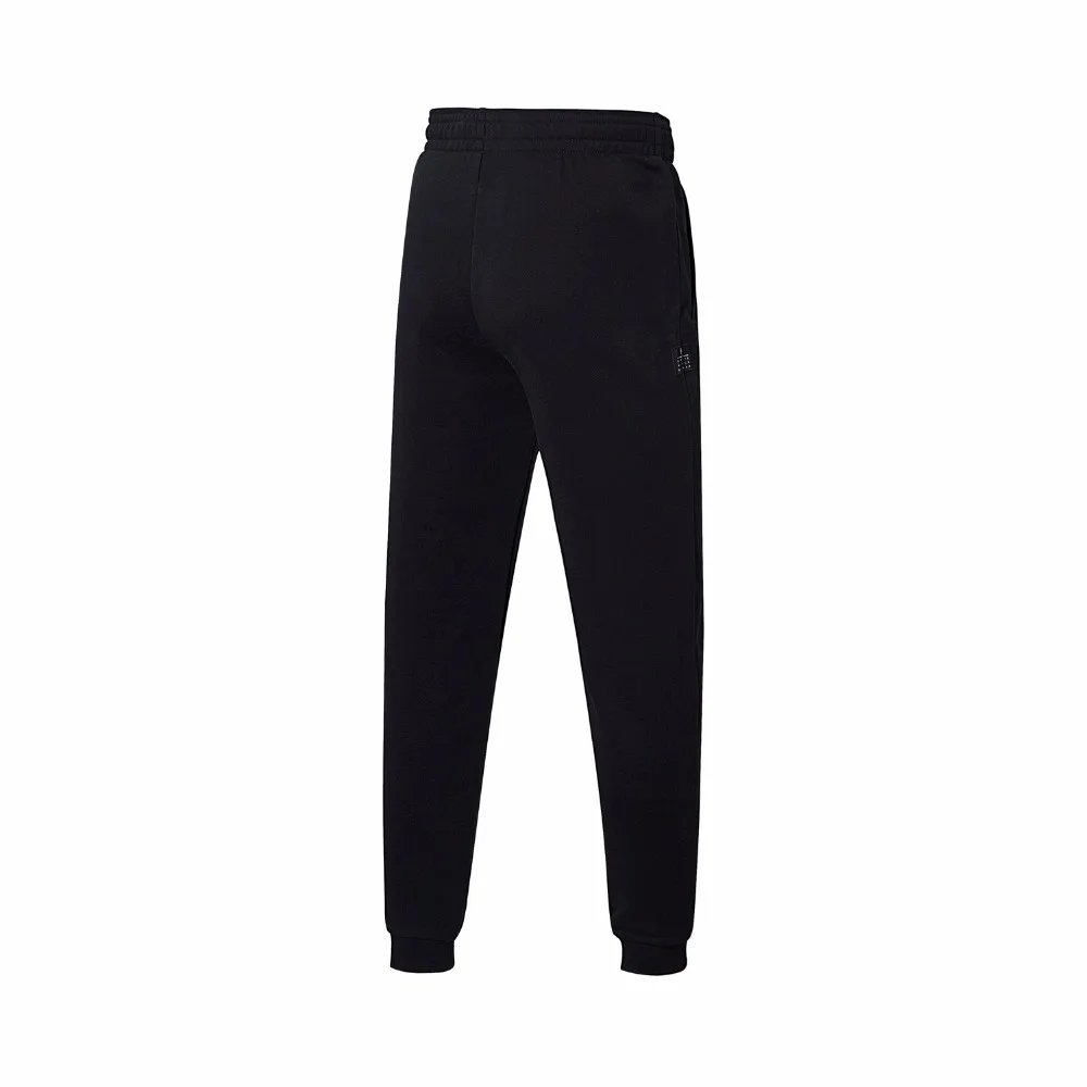 Клиренс) Li-Ning мужские спортивные штаны с подкладкой из 88% хлопка и 12% полиэстера AKLN021 MKY349