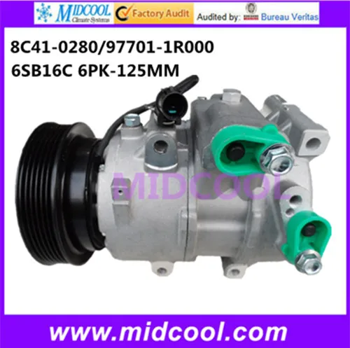 

HIGH QUALITY AUTO AC COMPRESSOR 6SB16C FOR KIA 8C41-0280/97701-1R000