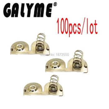 

100PC/ LOT Battery Terminals Spring Contacts Housing Battery Holder Fit For GameBoyColor NintendoGBC Houisng Case Boy Gift