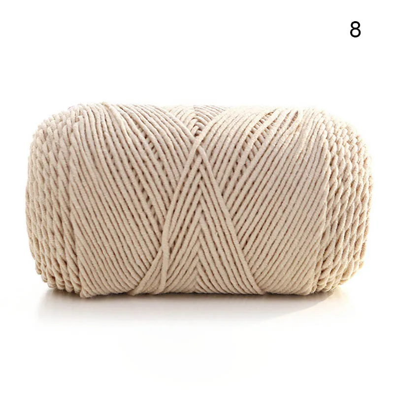 8 1 Pcs 5 Ply 100g DIY Rainbow Color Hand-woven Crochet Knitting Yarn Skeins DTT88 - Color: 8