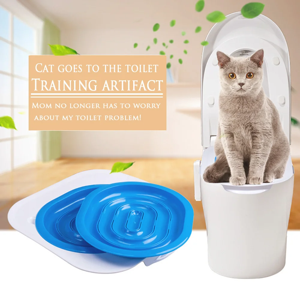Пластиковый кошачий Туалет, Тренировочный Набор, коробка для мусора, щенок, подстилка для кошки кошачий Туалет тренировочный туалет, чистка домашних животных, товары для обучения кошек
