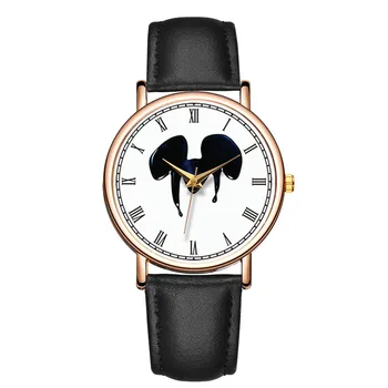 

Luxury Brand BAOSAILI Watches Women Lovely Roman Number Leather Strap Wrist Watch Clock WOMAN Rose Gold Case relojes para mujer