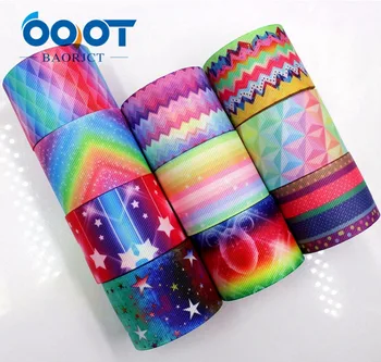 

OOOT BAORJCT 1711087 38mm 10 yards ripple Ribbons Thermal transfer Printed grosgrain Wedding Accessories DIY handmade material