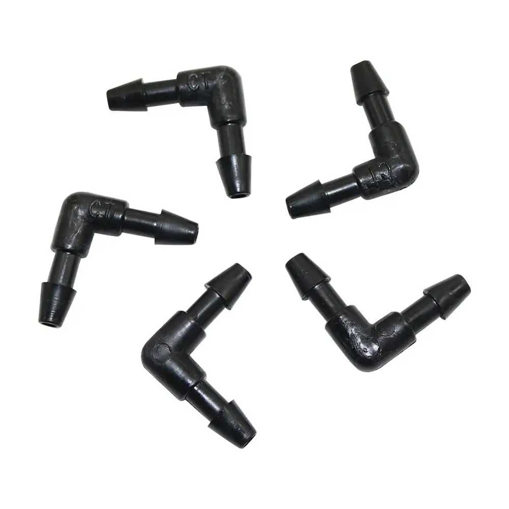 

50 Pcs 3/5mm Hose Elbow connector Garden Accessories Automatic Drip Irrigation System Pipe fitting Water Hose Adapter