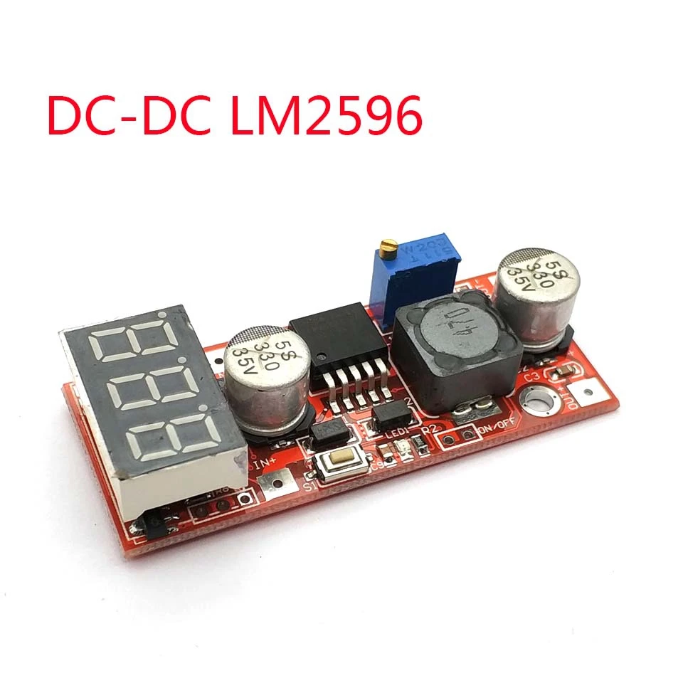 Регулируемый понижающий преобразователь постоянного тока Lm2596 регулятор
