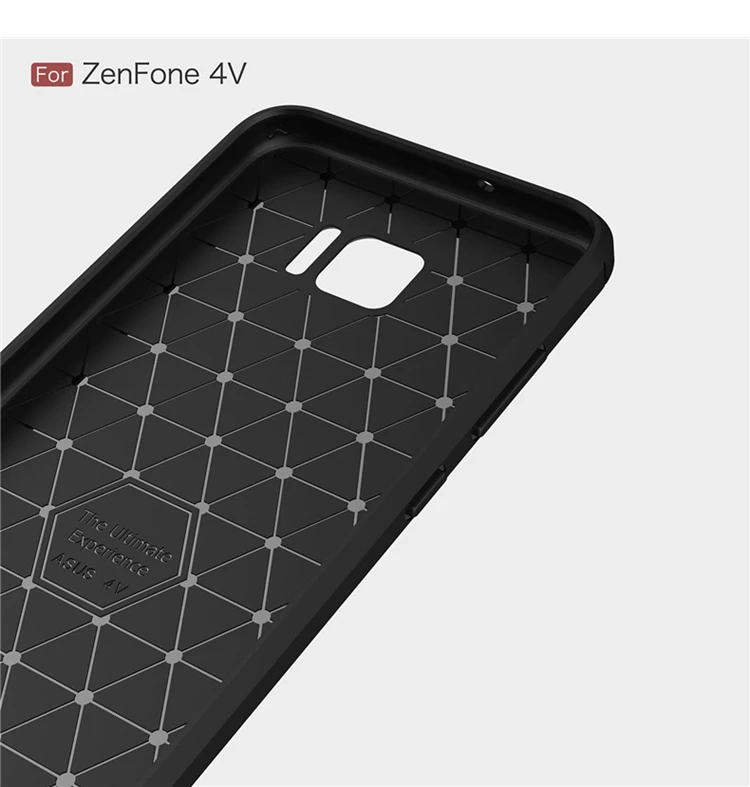 Чехол TRISEOLY для ASUS Zenfone 4 V V520KL Funda, чехол из углеродного волокна, матовый чехол из ТПУ для ASUS Zenfone 4 V V520KL 5,", Чехол Для Телефона