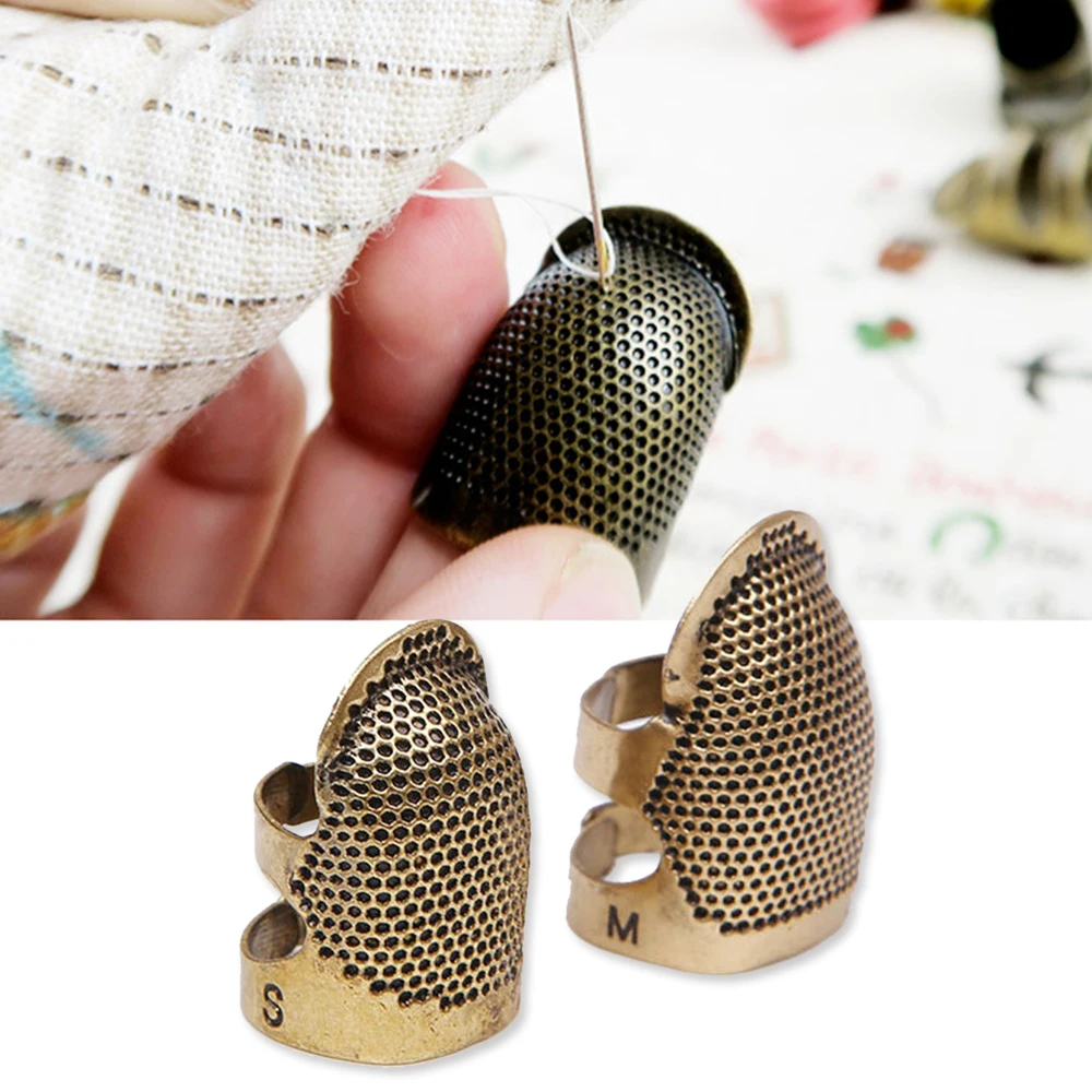 

Metal Retro Sewing Thimble Pin Needles Finger Protector Vintage Sewing Thimble DIY Sewing Tool Sewing & Knitting Supplies