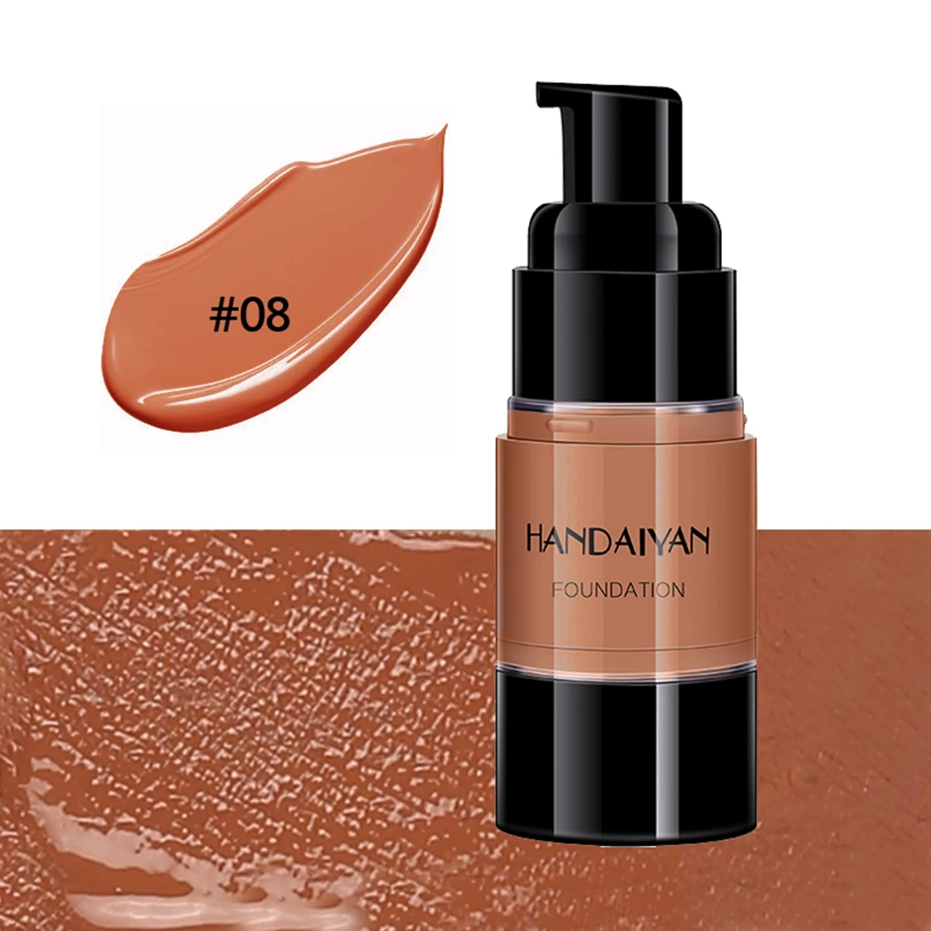 

1PC New Black Bronze Long Lasting Skin Liquid Foundation Oil Control Concealer Cream Makeup Supplies