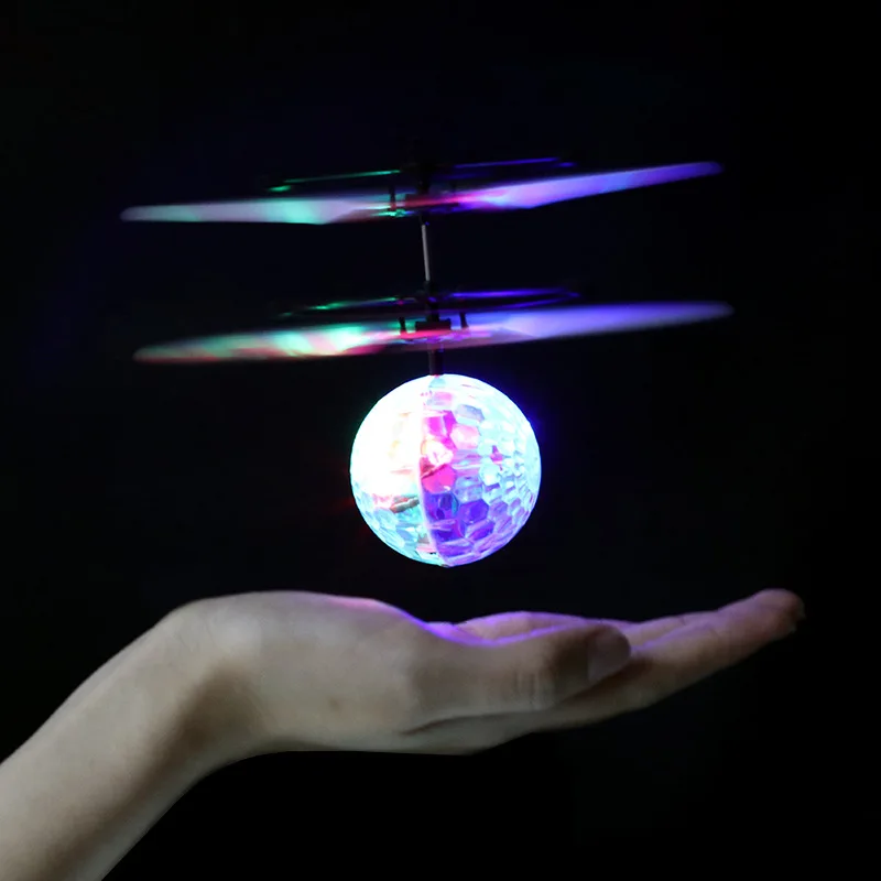 Индуктивный Литой ручной летающий шар Красочный светодиодный игрушки для снятия стресса RC автомобиль инфракрасный волшебный зондирующий вертолет летающие игрушки мяч