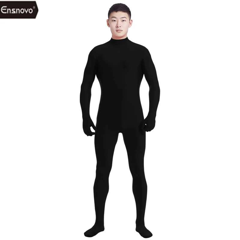 Buy Ensnovo Men Lycra Spandex Suit Turtleneck Unitard