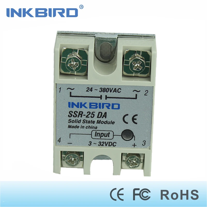 Inkbird ITC-106VH PID регуляторы температуры+ датчик K+ 40A SSR, 100-240AC, твердотельное реле для Sous Vide, домашнего пивоварения