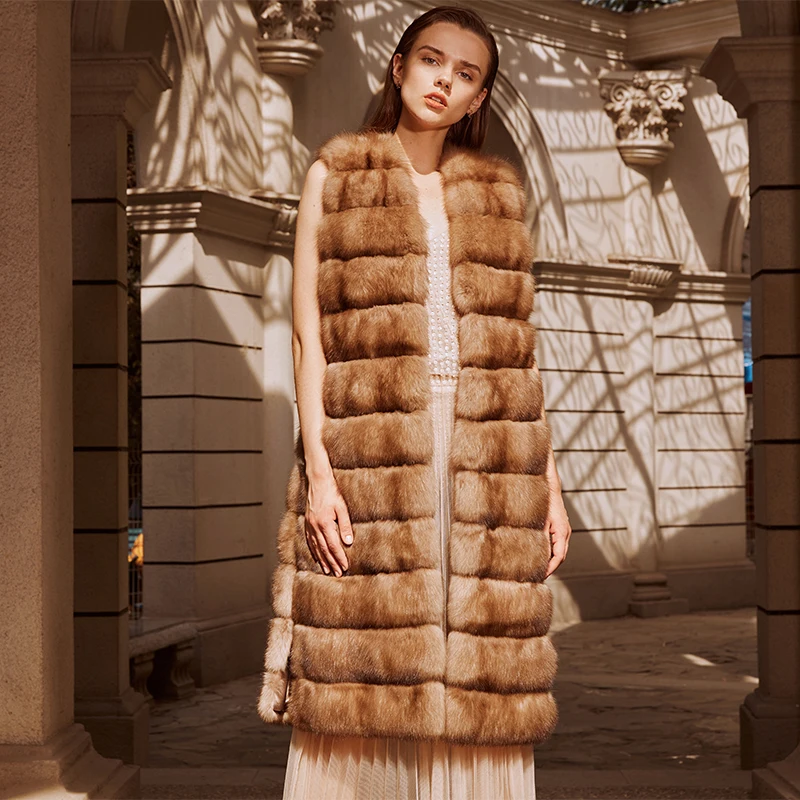 New Russie Moyen Phoenix 0816 K Qualité Manteau Vison Femmes Luxe Martre Veste Sable Long Naturel End Élégant De Fourrure High Top TwXiuOPkZ