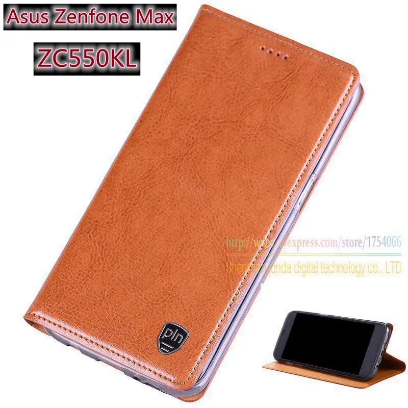 Top Quality Genuine Leather Stand Flip Cover For Asus Zenfone