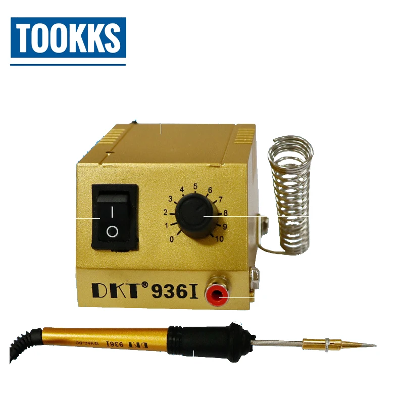 DTK 936I 220 V 18 W Мини паяльная станция термостатический электронный сварочный Утюг сварочные инструменты для ремонта
