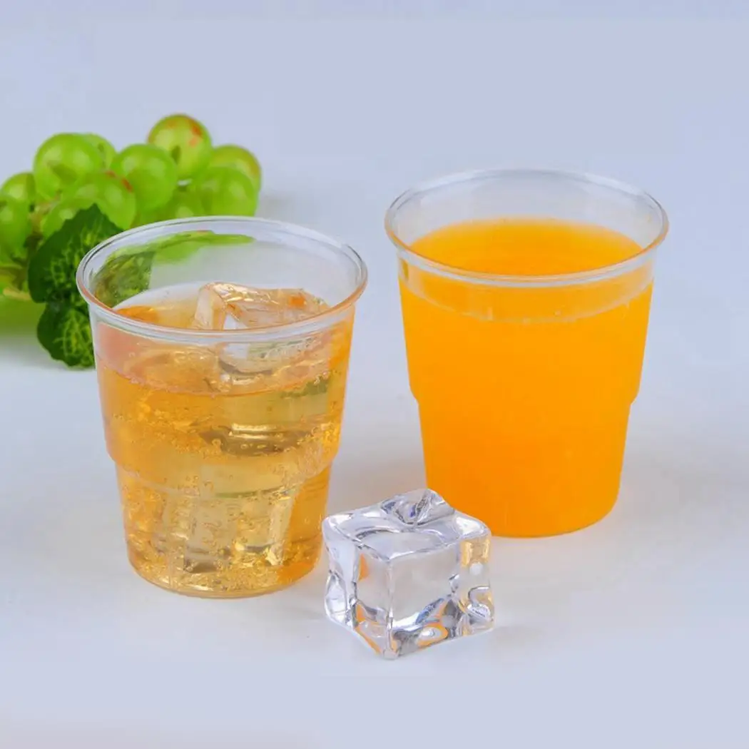 

Disposable Plastic Transparent Water Tea Coffee Drink 180ml Cups
