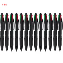 Высокое качество 12 шт. многофункциональные красные, синие, зеленые, черные чернила гелевая ручка 0,7 мм Nib канцелярские принадлежности для студентов ручки новые