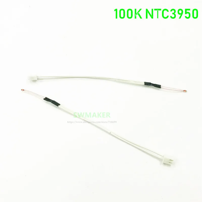 

1pcs Wanhao Duplicator i3 V2 and Plus Thermistor Replacement 100K NTC3950 for Reprap Prusa i3 Anet 3D Printers