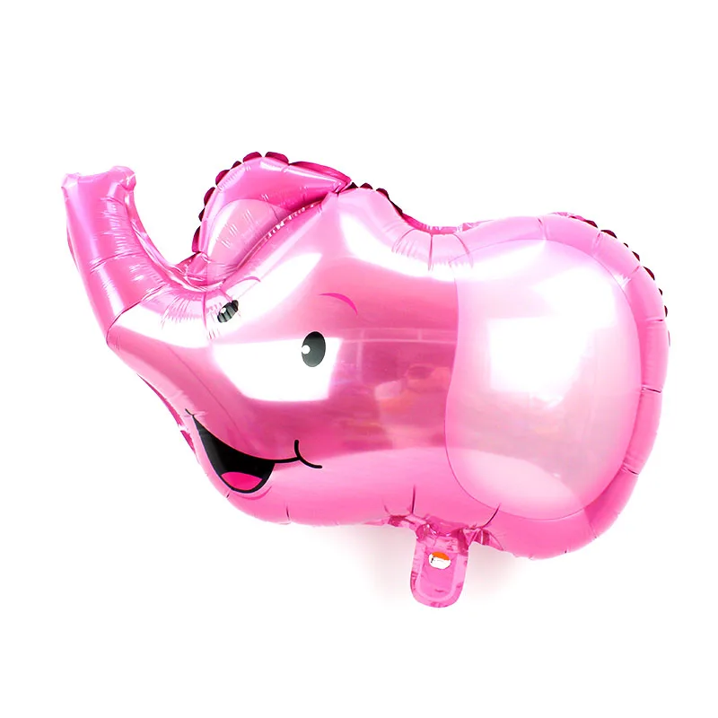 KAMMIZAD 2 шт. шарики с пандой животное Обезьяна свинья-кролик медведь собака воздушный шар Дети подарок на день рождения на тему зоопарка вечерние декор, фото, реквизит - Цвет: 20inch Elephant pink